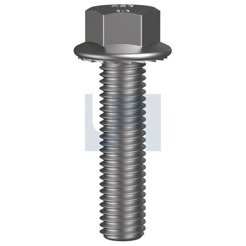 Stainless Grade 304 Serrated Flanged Hex Bolt M6X16