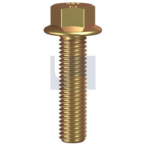 AF08 Zinc Yellow PC8.8 Hex Flange Bolt M5X16