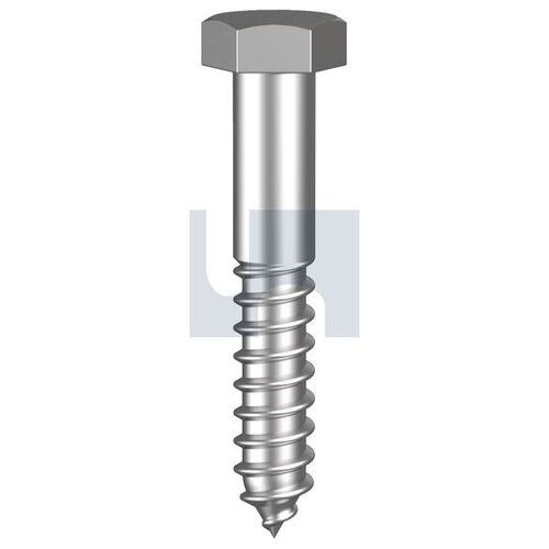 Stainless Grade 316 Hex Coach Screw M6X40