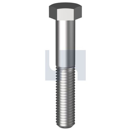 Stainless Grade 316 Hex Bolt 1/2BSWx3