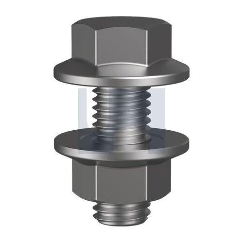 Trade Pax [5 Pkts of 10] Galv PC4.6 Flange Kit M12X30