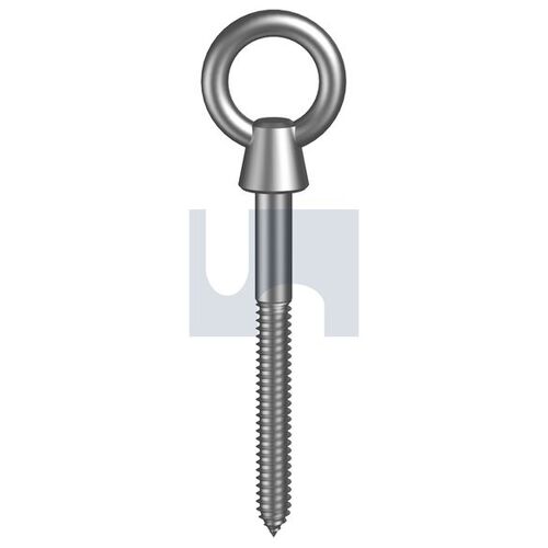 Stainless Grade 316 Lag Screw Eye W/Colr M6