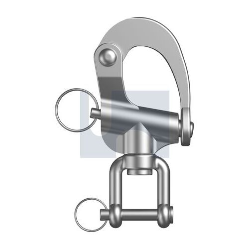 Stainless Grade 316 Swivel Jaw + Snap Shackle 12