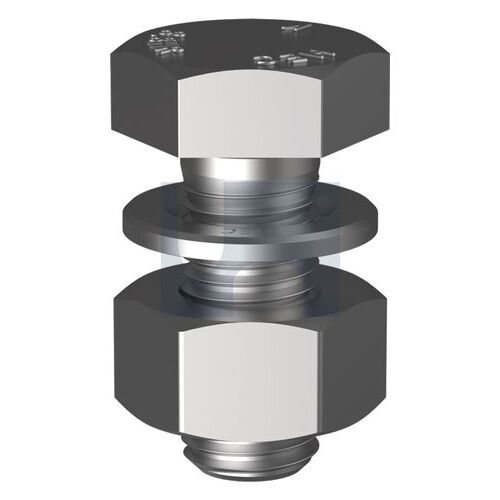 EN PC8.8 K2 Galv Structural Bolt & Nut & Washer M24X60