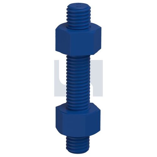 B7/2H Stud Bolt & 2 Nut Xylan Blue Kit 1/2UNCx50