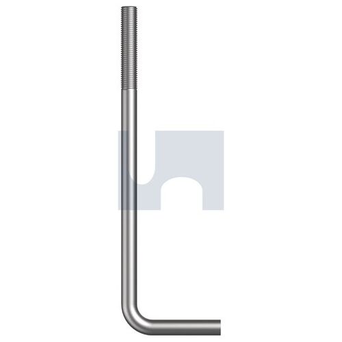 Galv PC4.8 Foundation L-Bolt M24X400X120