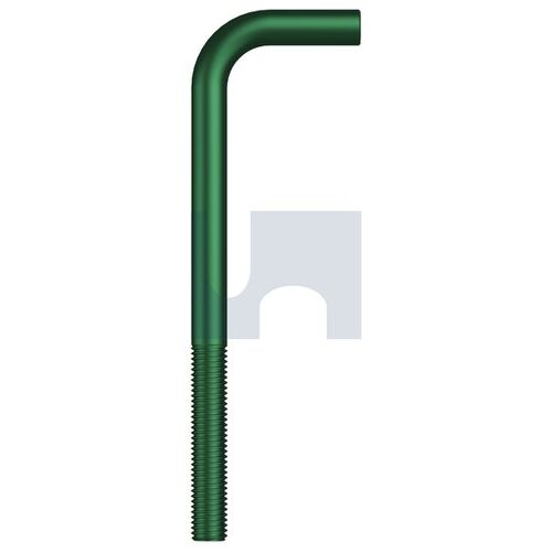 Hobkote Mild Steel L-Bolt M12X290X40