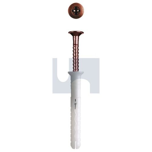 Zinc MNAF Dark Brown Hammer Screw Pozi 2 5X30/5