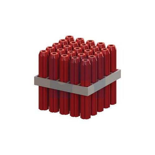 Wall Plug Pvc Frame Red 6X25