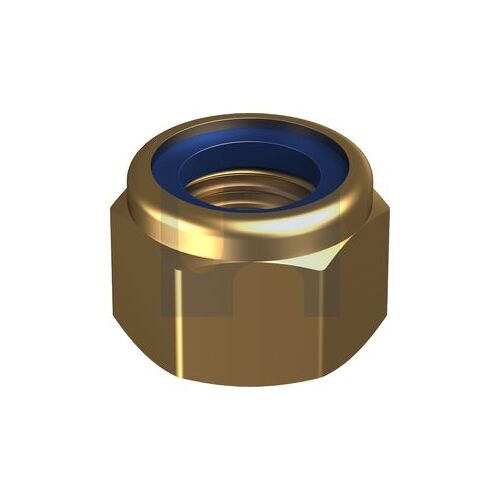 Zinc Yellow Class 8 Din 6924 Heavy Nyloc Nut M10