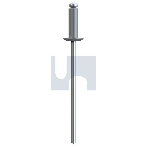 Rivet 5052 Alum/Steel Windspray (Smokey) Dome Open 43