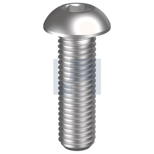 Stainless Grade 304 Button Socket Screw 6-32UNCx1/4