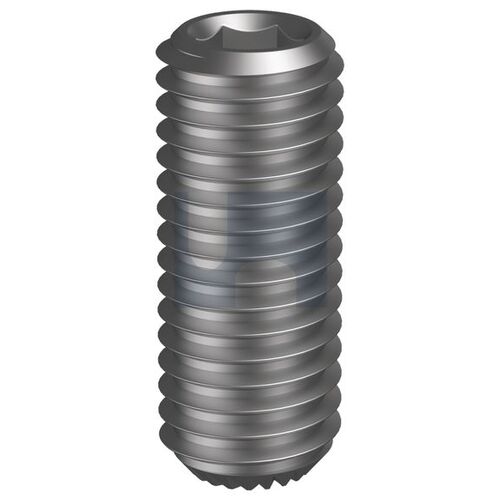 Plain Socket Grub Screw Knurl Cup Point 4-40UNCx1/8