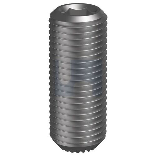 Plain Socket Grub Screw Knurl Cup Point 1/4UNFx3/16