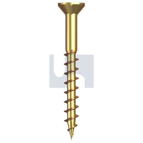 Zinc Yellow Wood Csk Rib Phillips Chipboard Screw 8-09X41