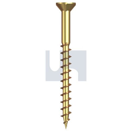 Zinc Yellow Wood Csk Rib Phillips Chipboard Screw 8-09X51