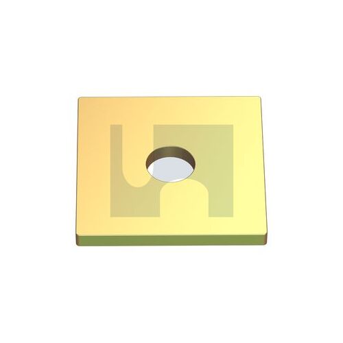 Zinc Yellow Mild Steel Square Washer M10 38X38X3